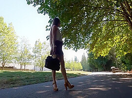 Longpussy Going For A Stroll In The City