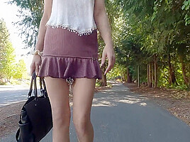Longpussy Going For A Stroll In The City