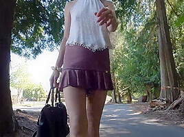 Longpussy Going For A Stroll In The City