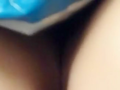 Looking at her fanny on the bus