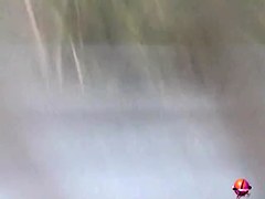 Lovely brown-haired Asian hoe getting surprised during sharking meeting