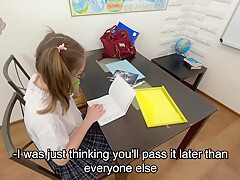 Lustful student 18+ Passes The Exam