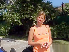 MILF is obviously willing to fuck with that mighty dude