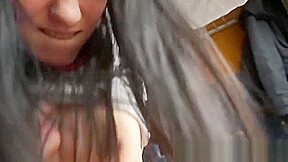 MOFOS - Fit Euro teen 18+ Mea Melone gets pounded on a public train