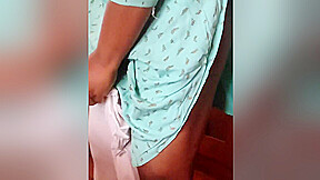 Mallu Girl Wearing Dress In Hostel Room