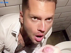 Mars Barcelona - Blowjob And Quick Fuck In The Public Wc Bareback