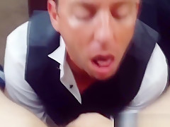 Mature dilf dumped at wedding gets facialized