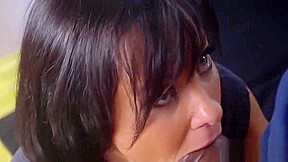 Mature euro tastes jizz after anal pounding