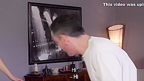 Mature guy nicely penetrates young blonde with perky tits