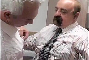 Meeting a hot grandpa in the bathroom