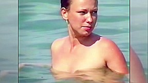 Mendi & Katia Topless on Beach