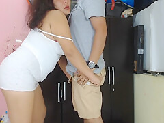 Mexican Lulita Fucks Her Neighbor In Front Of Her Husband With A Deep Throat