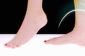 Mia Li is Gia Dimarcos Hot Lesbian Foot Toy