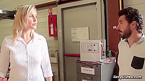 Michael Cheritto And Melany Paris In Tall Milf Gets Fucked In The Warehouse By Mich