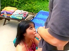 Mika Tan gets ass fucked in outdoors scene