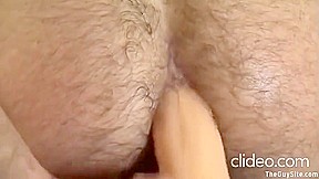 Mike Dozer - Muscled Hairy Mike Possin Ass Dildo Jerks & Cums (dilf)