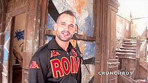 Mike used by a sexy muscle boy outdoor - CrunchBoy