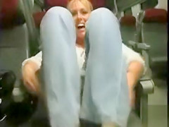 Milf gives a blowjob on the bus