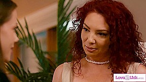 Milf stepmom is facesitted and rims small tits stepdaughter