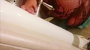 Milf trying her new black toy