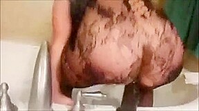 Milf trying her new black toy