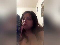 Missbustylatina - Big Black Dildo In My Mouth