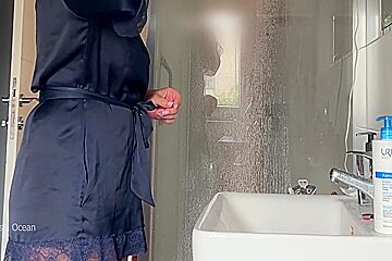 My Husband Started Jerking To My Stepmom When She Caught Him Taking A Shower 6 Min