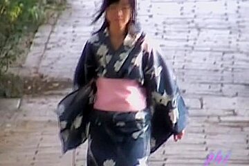 Mysterious sweet geisha is having unexpected sharking encounter with some fellow