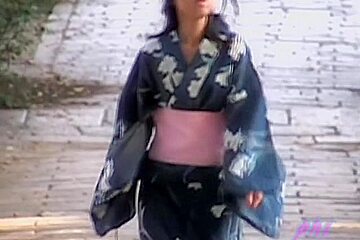 Mysterious sweet geisha is having unexpected sharking encounter with some fellow