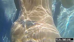 Naked, Footjob And Humped In A Pool