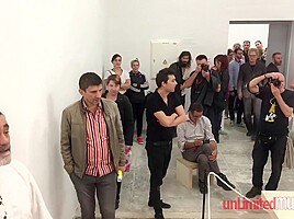 Naked Skinny Vixen In The Museum - Public Nudity