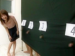 Nasty Japanese AV Model gives a blowjob and a rear fuck