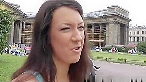 Nasty blowjob in a public place