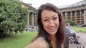 Nasty blowjob in a public place
