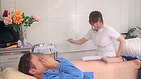 Naughty Asian nurse Kaho enjoys patient in position 69