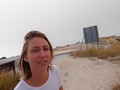 Naughty Tourists! Another Public Sex And Cum On A Rented Car!!!