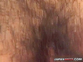 Naughty Yui Kawai sexy MMF mouthful of thick cum