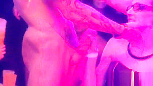 Naughty chicks get absolutely wild and naked at hardcore party
