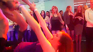 Naughty chicks get absolutely wild and naked at hardcore party