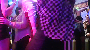 Naughty chicks get absolutely wild and naked at hardcore party