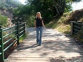 Nice Hard Outdoor Ass Fucking For This Gorgeous Blonde With Round Big Butt