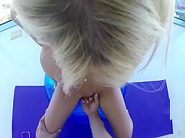 Nice View On This Latina Blonde