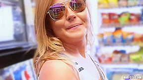 Nicole Clitman - Fiery Petite Blonde Gets Fucked In Public And She Loves It