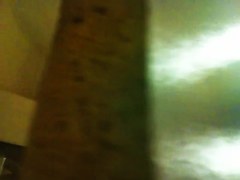 Nothing but legs in heeled shoes on toilet pissing movie