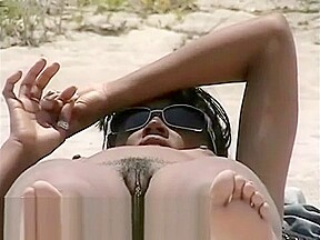 Nude Beach Nice Leg Stretch And Spread