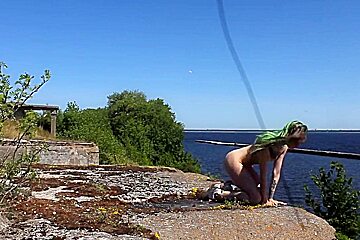 Nude Shooting At An Abandoned Military Base, Totleben Island 6 Min
