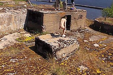 Nude Shooting At An Abandoned Military Base, Totleben Island 6 Min