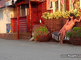 Nude Stroll In Public - Naughty Lada