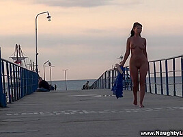 Nude Stroll In Public - Naughty Lada