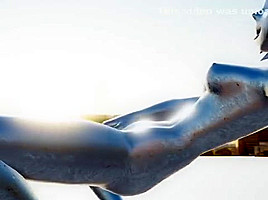 Nude statue of the sunset